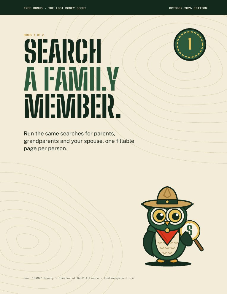 Search a Family Member Worksheet cover
